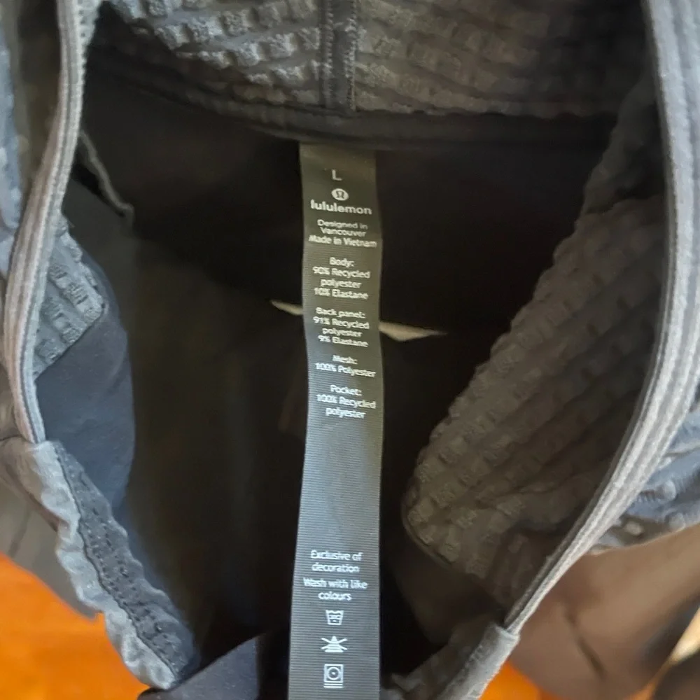 Lululemon Cold Terrain 3/4 Zip Jacket – Graphite – Size L (Like New) - Picture 2 of 6